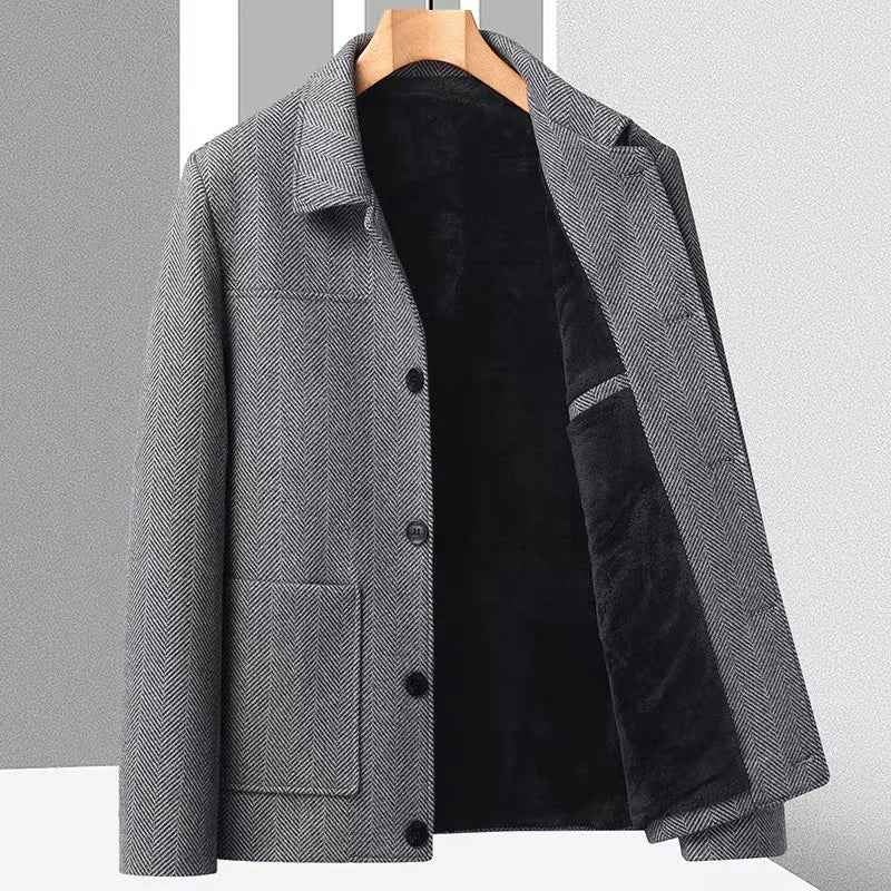 Marc Herringbone Kurzjacke für stilvollen Komfort