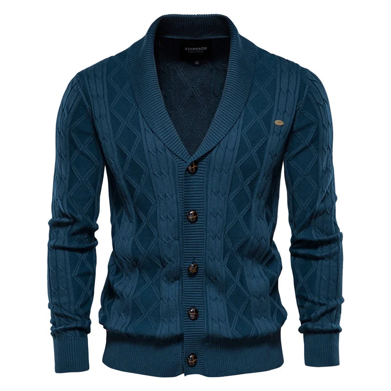 Ezra | Schlichter Herren-Cardigan mit Knopfdetails für einen eleganten Look