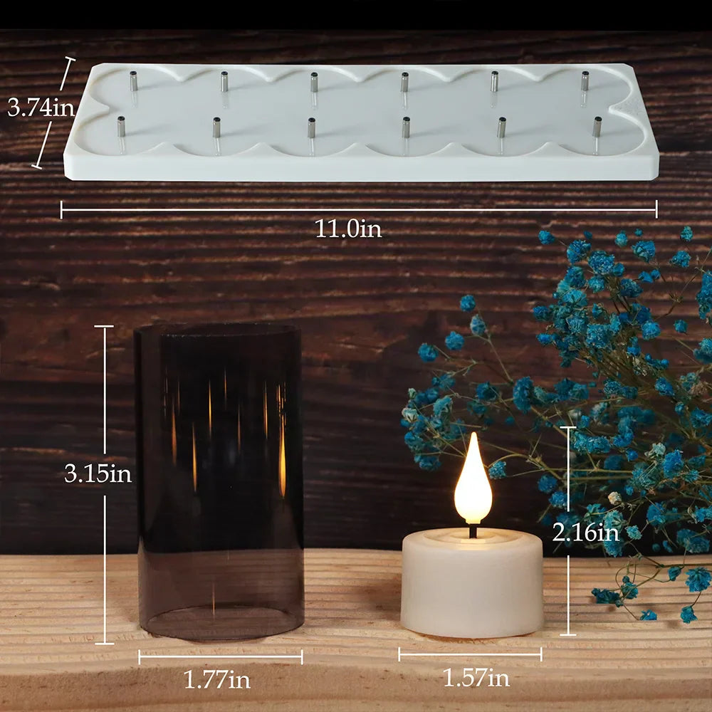 Flickerflex - Flackerkerzen LED mit Flammenloser Beleuchtung für eine Elegante und Sichere Dekoration