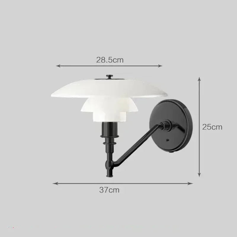 Eosphoros - Schlanke moderne Wandleuchte aus langlebigem Metall für einen eleganten Einrichtungsstil