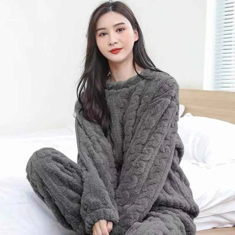 Abigail Damen Ultra Kuscheliges Winter Lounge Set für Ultimativen Komfort
