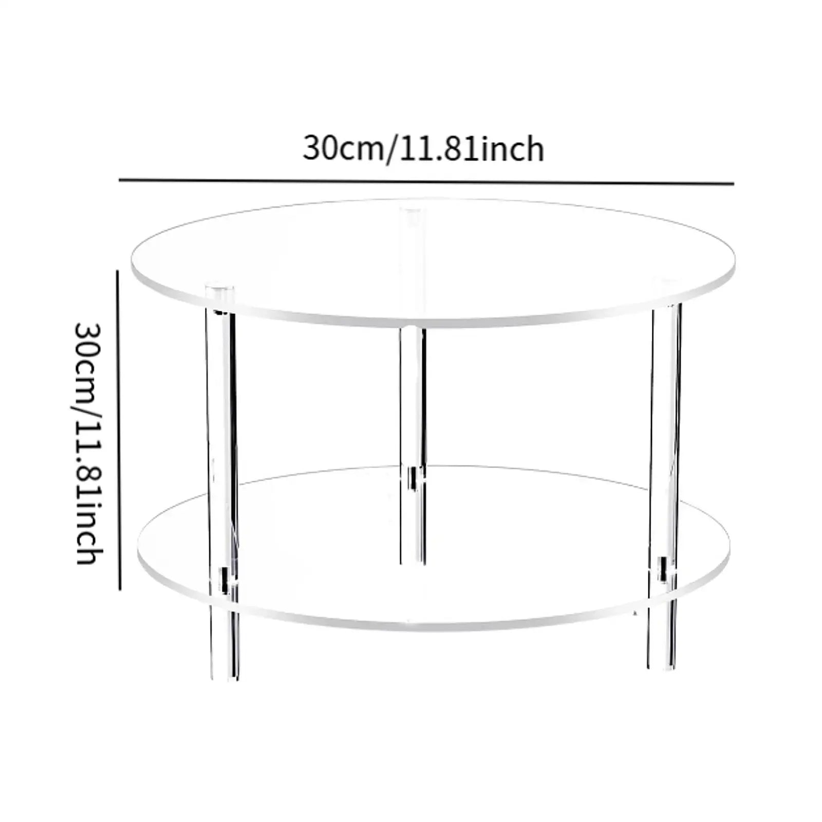 Seralya - Stilvolle Minimalistische Acryl Beistelltisch mit Luxuriösem Tragbarem Design