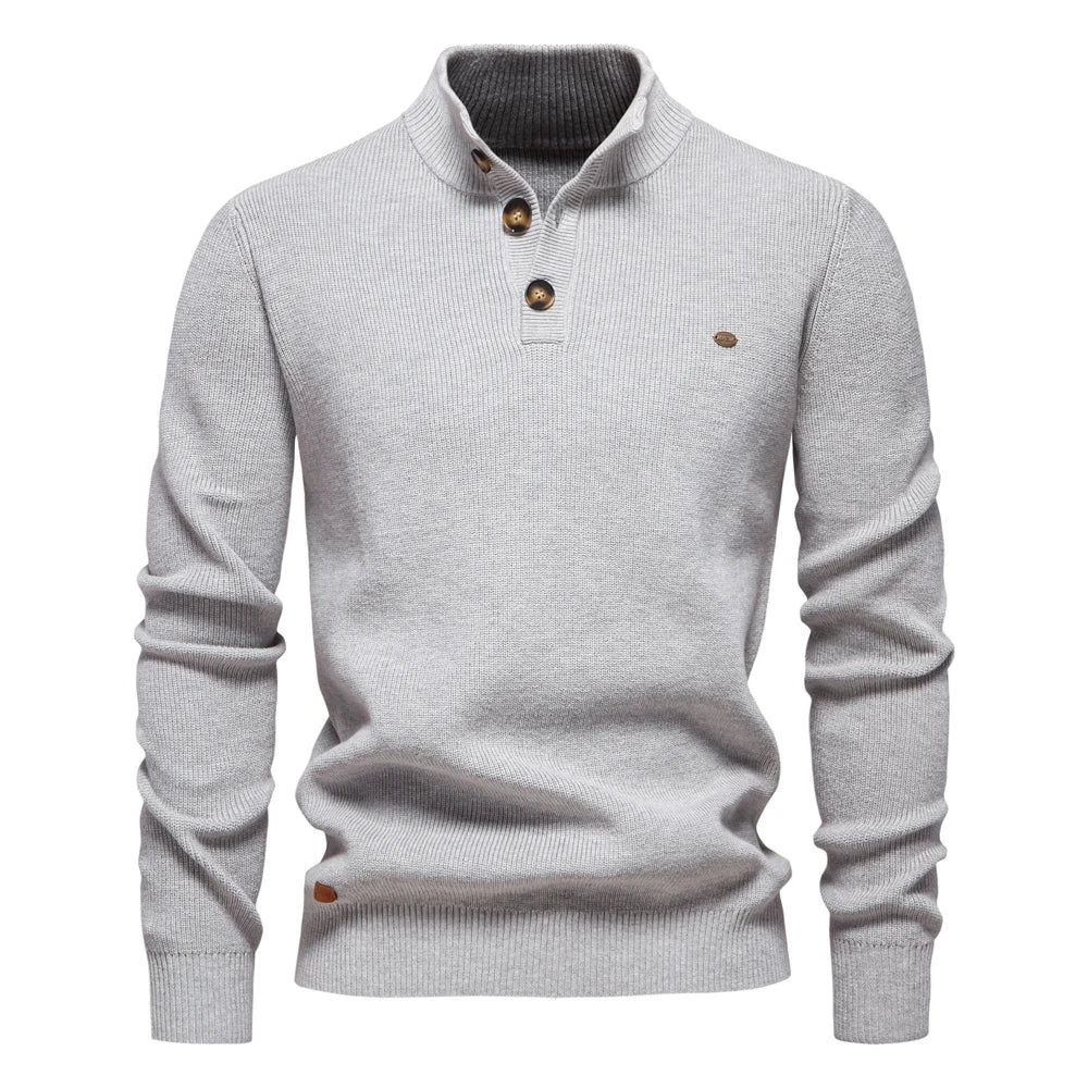 Aatos | Elegantes Herren-T-Shirt mit einzigartigem Knopfdesign für einen stilvollen Look