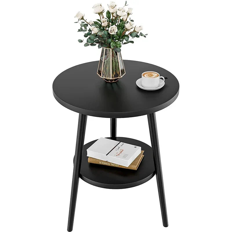 Cirenya - Stilvolle runde Zweiteilige Beistelltisch mit modernem Design für ein elegantes Wohnzimmer