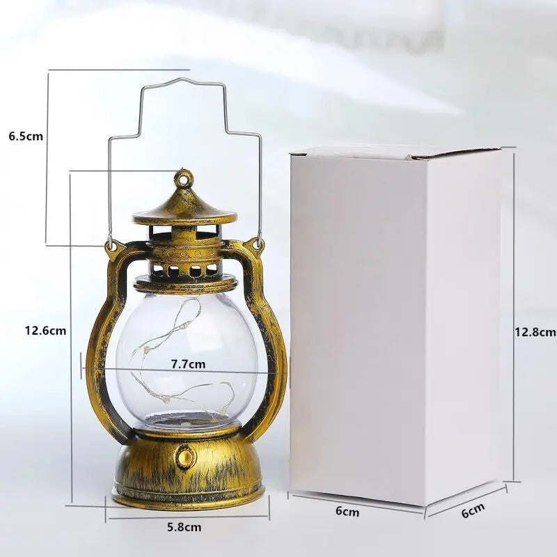 AntiqueAura | Elegant batteriebetriebene Hängeleuchte für Vintage-Atmosphäre und praktische Nutzung