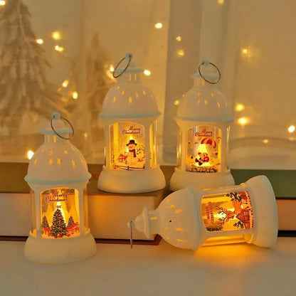 SantaGlow - Festliche LED-Laternen mit Weihnachtsmannmotiv für eine gemütliche Weihnachtsstimmung