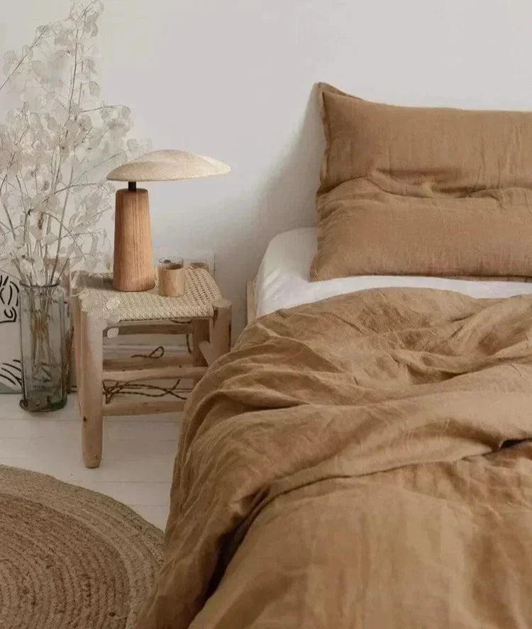 Vintage Holz Tischlampe mit Zen-LED-Beleuchtung – entspannende und elegante Atmosphäre