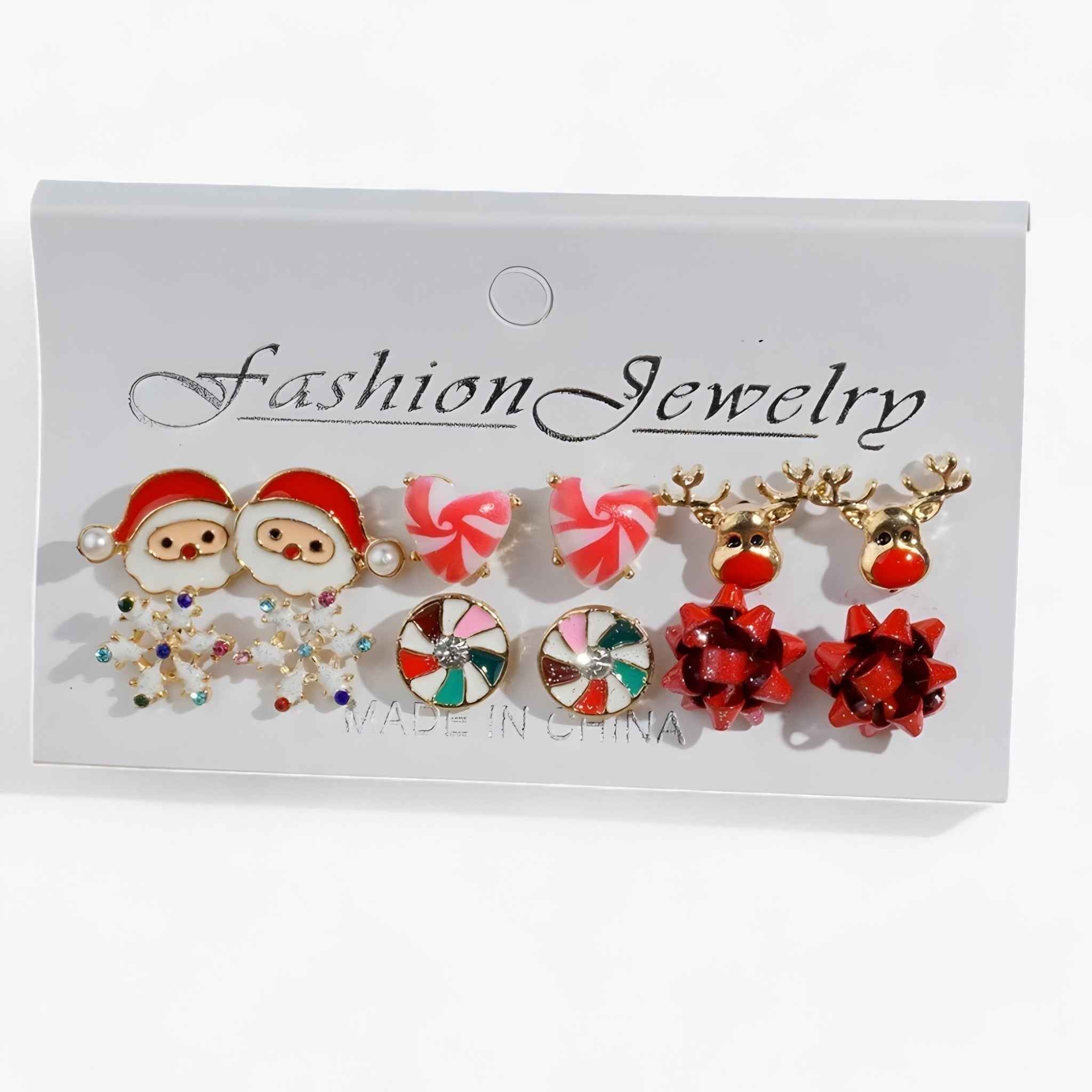 Sparkle | 6 Paar Schmuckohrringe mit funkelnden Zirkonia – Perfekt für festliche Anlässe