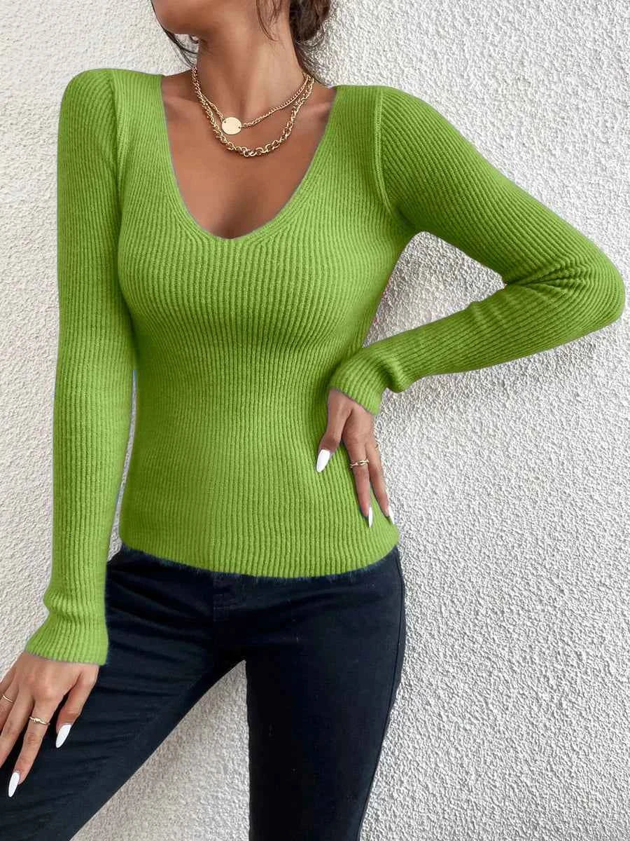 Eleganter Damen-Langarm-Pullover für stilvolle Looks
