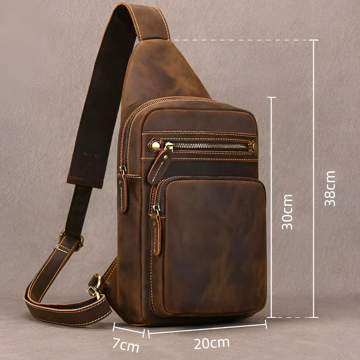 Herren Echtes Rindsleder Tablet-Satchel-Tasche