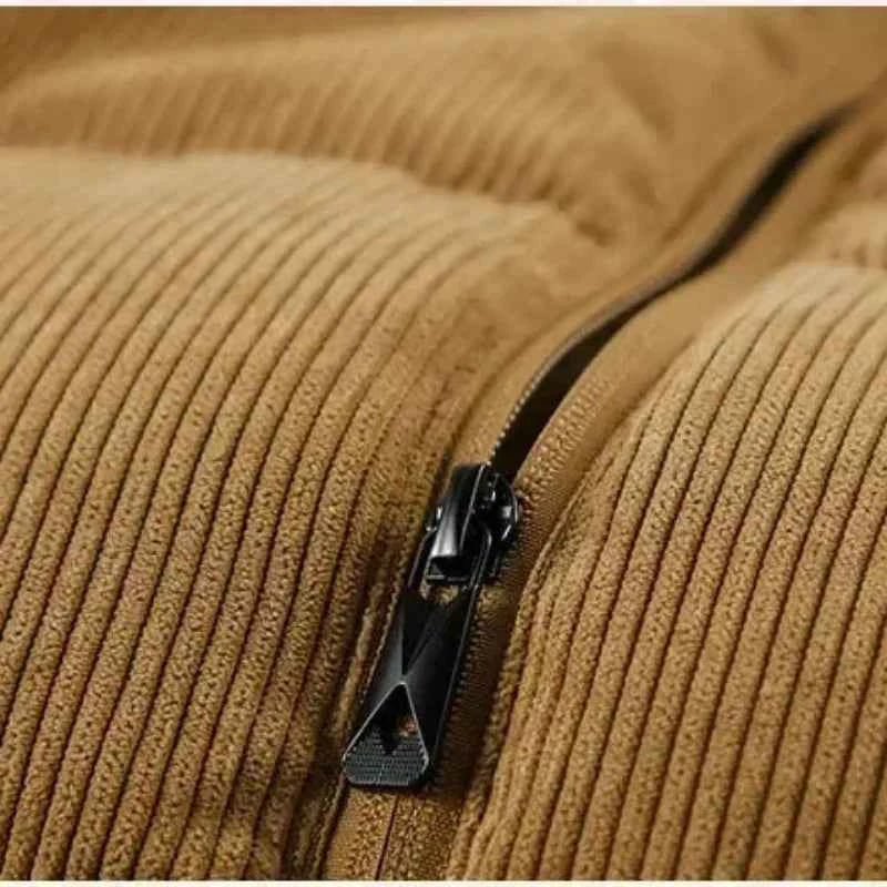 Weste aus Cord mit eleganten Streifen