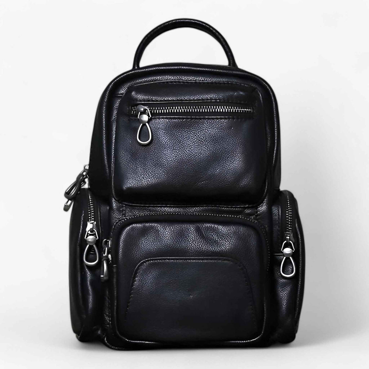 Herren 2-in-1 Leder Brusttasche und Rucksack