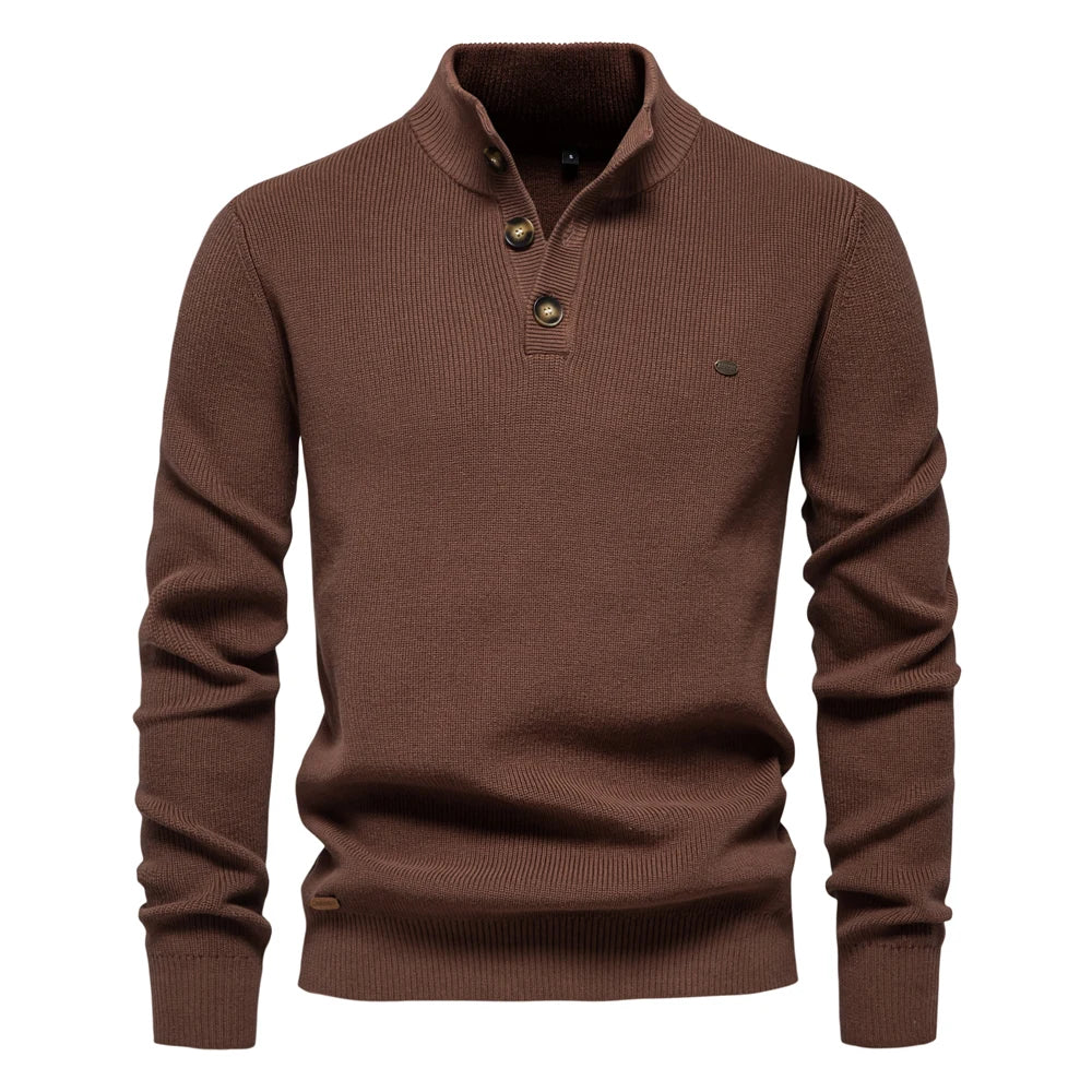 Aatos | Elegantes Herren-T-Shirt mit einzigartigem Knopfdesign für einen stilvollen Look