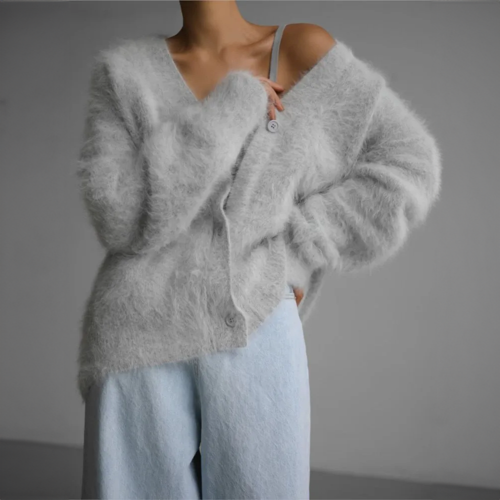 Zeitlose Eleganz Winter Cardigan Damen