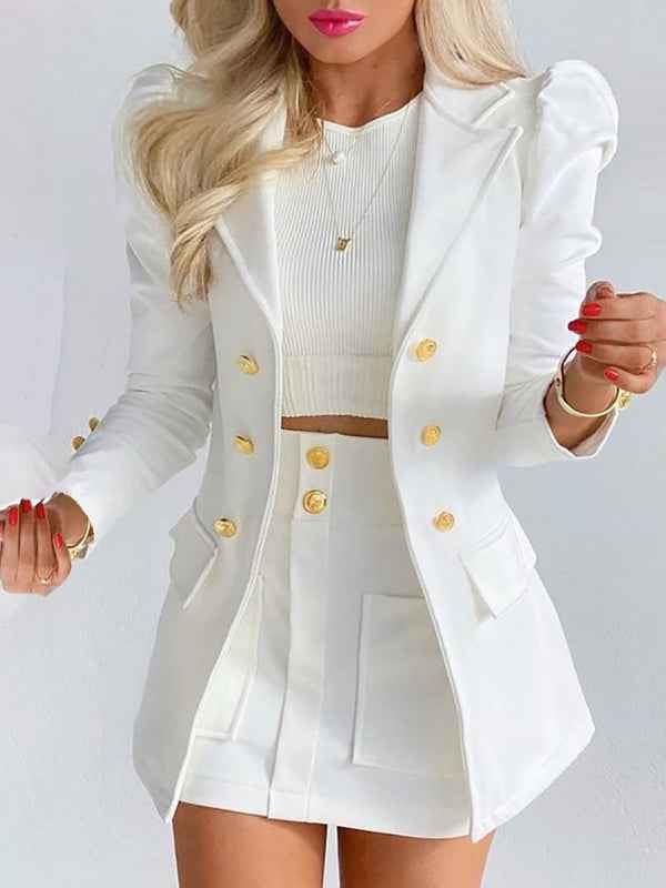 Chic Bella Damen Blazer- und Rock-Set – Elegant und Vielseitig