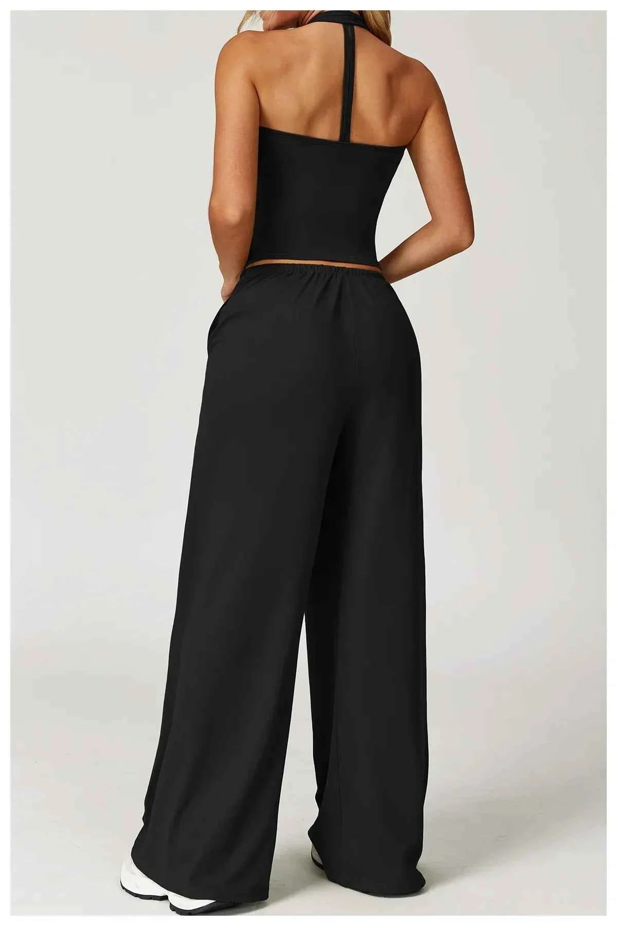 Eleanor Damen Winter Casual-Hosen mit weitem Bein und lockerer Passform