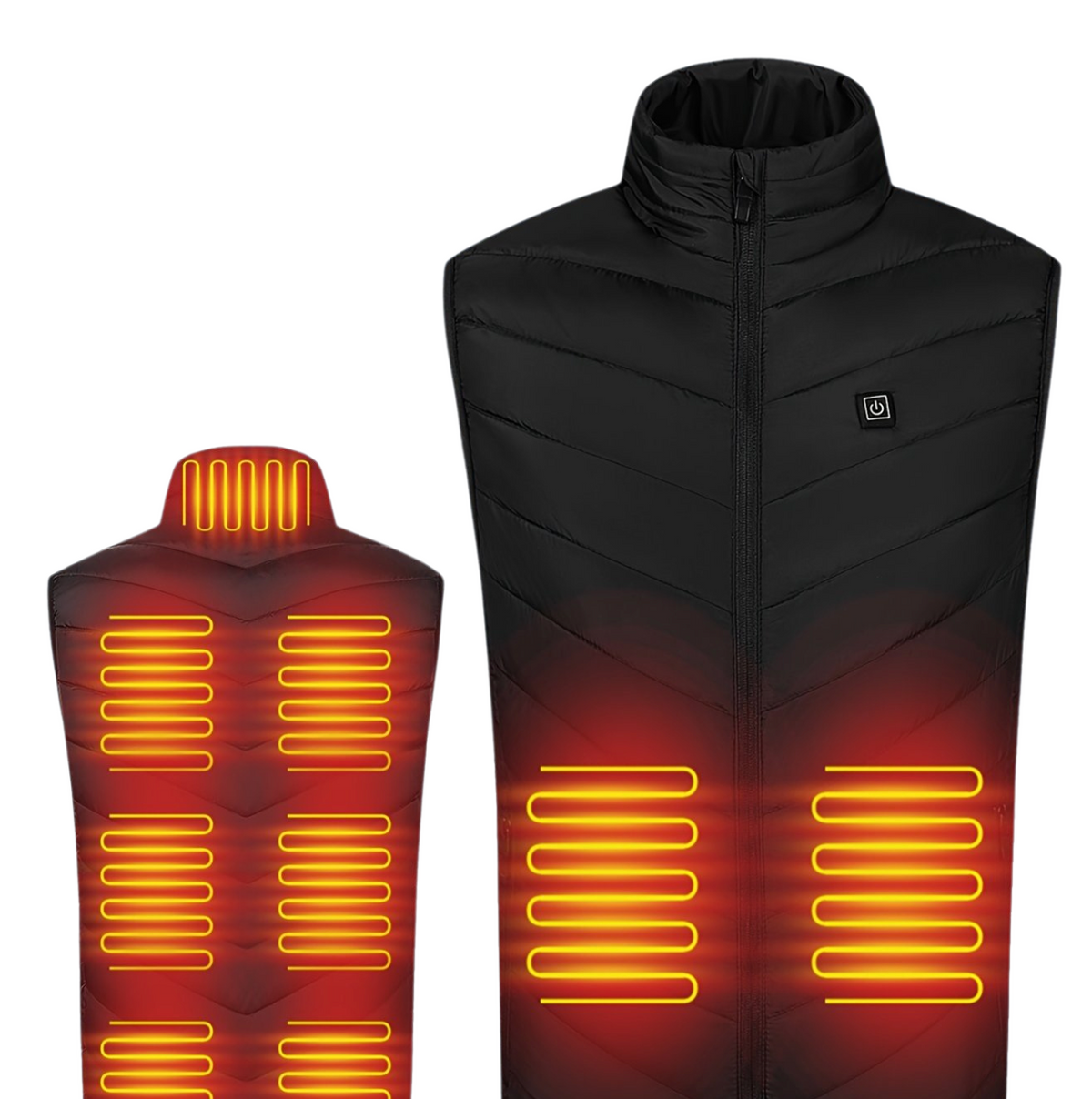 Unisex Elektrische Beheizte Weste - USB-Heizung, Einstellbare Temperatur