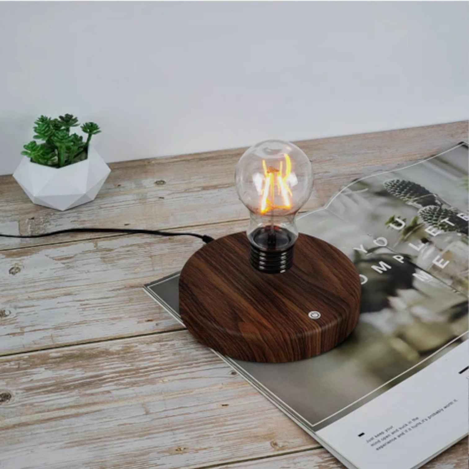 Schwebende LED-Schreibtischlampe mit Touch-Funktion