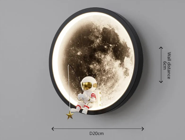 LED-Wandlampe MoonBeam – Erleuchten Sie Ihren Raum mit der Schönheit des Mondes