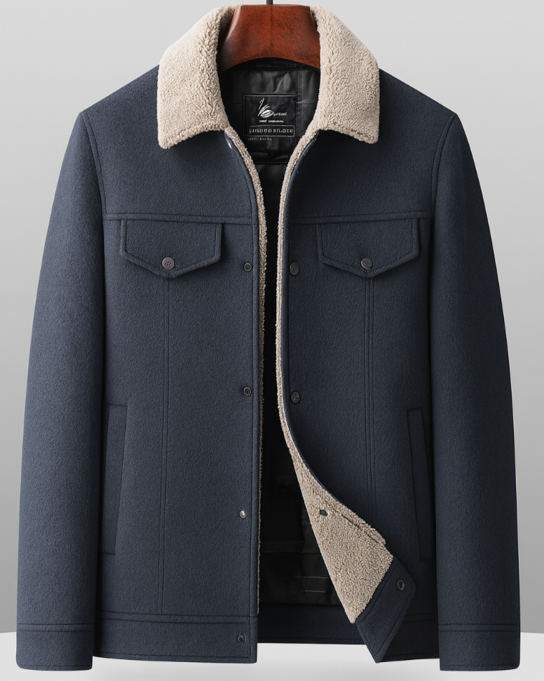 Elegante und warme Rhode Wolljacke