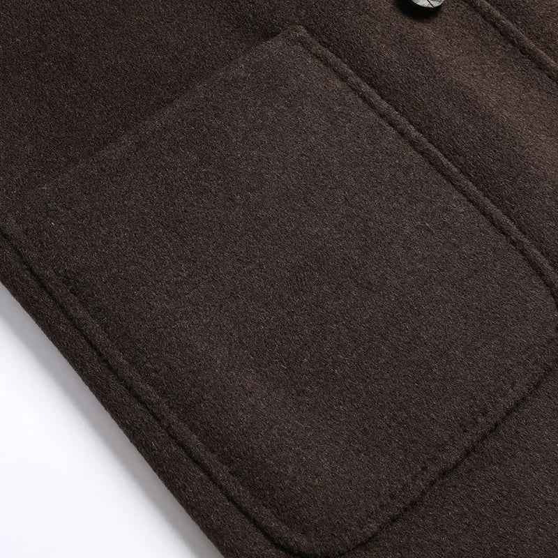 Eleganter und vielseitiger umkehrbarer Wollmantel