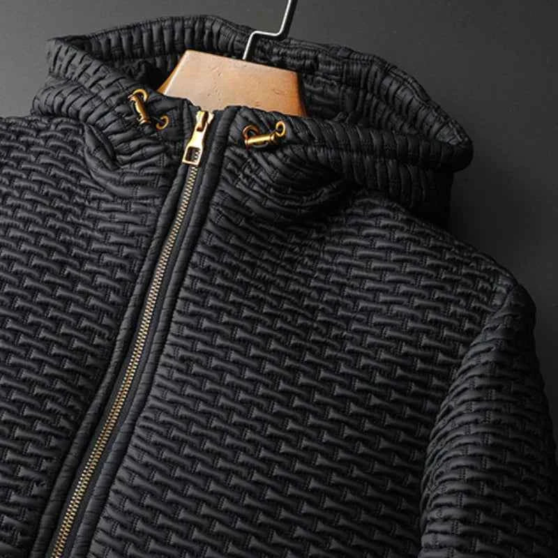 Elegante und Bequeme Schwarz Micro-Quilt Jacke