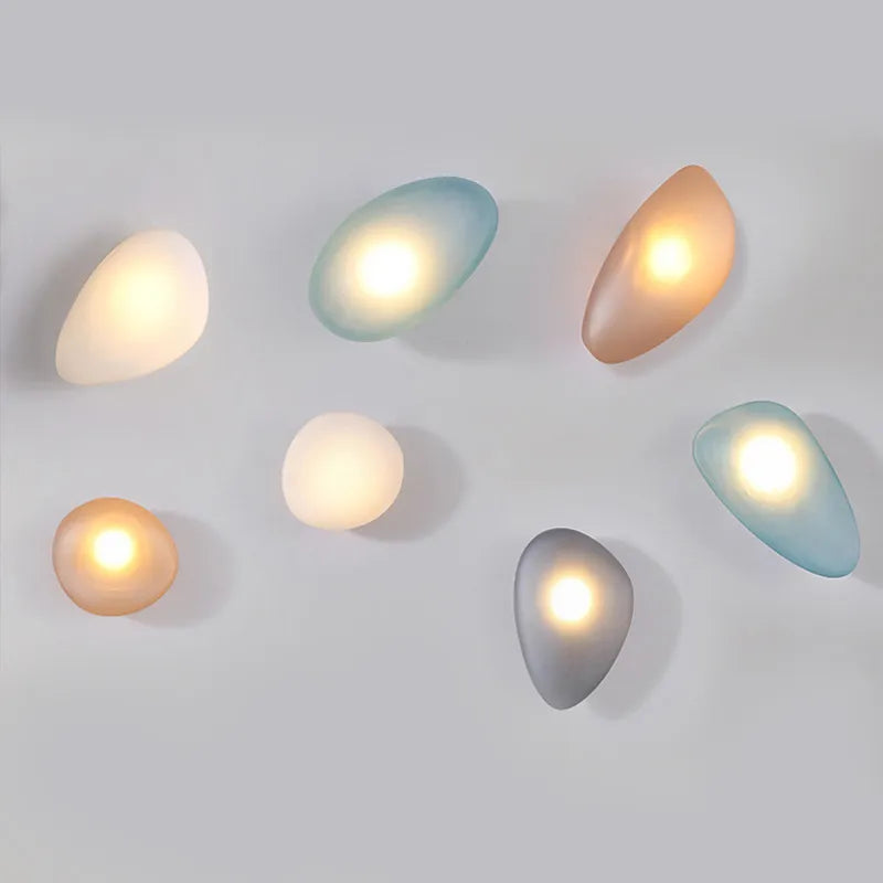 Auralia - Charmante Vintage-Farbige LED-Wandlampe aus Glas für Eine Warme Atmosphärische Beleuchtung