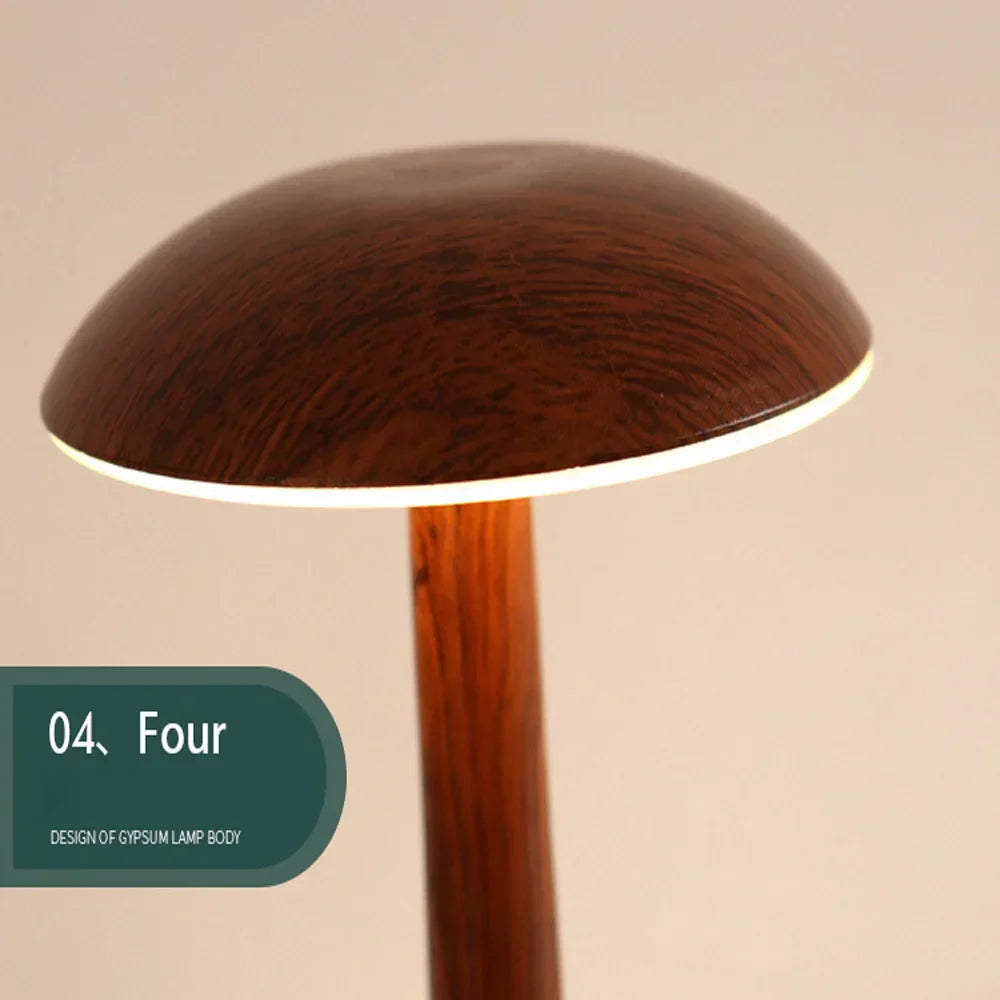 Wiederaufladbare Tischlampe GlowShroom – Elegante und praktische Beleuchtung für Ihr Zuhause
