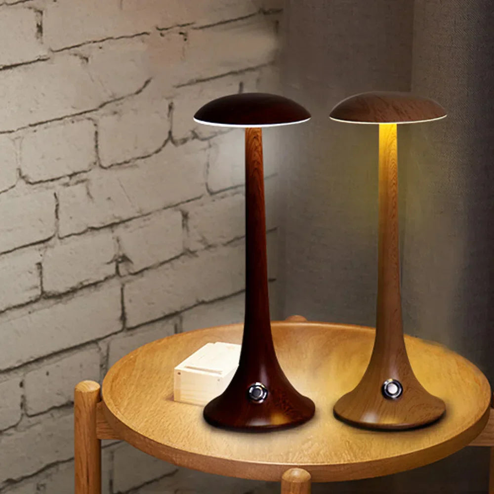 Wiederaufladbare Tischlampe GlowShroom – Elegante und praktische Beleuchtung für Ihr Zuhause