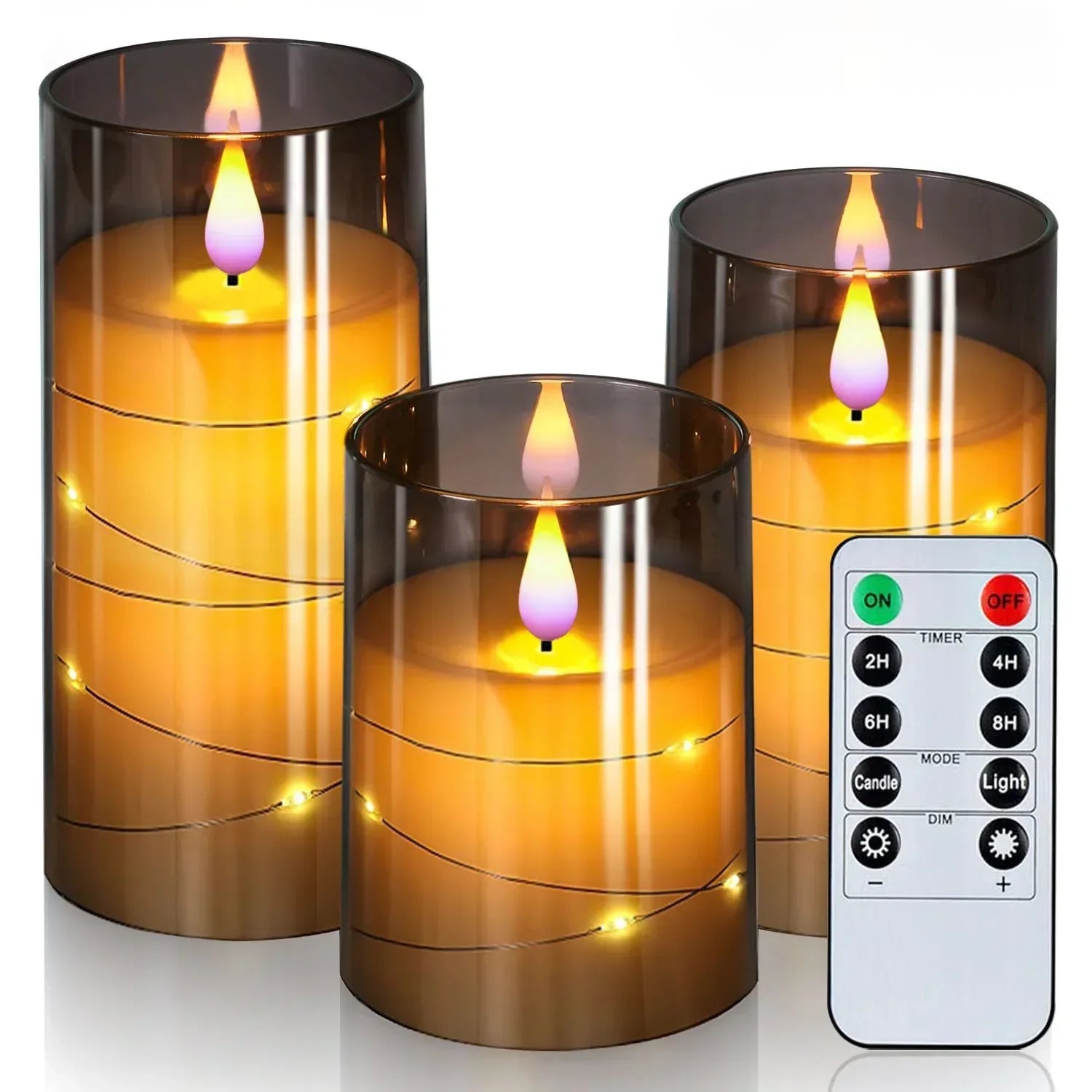 Flameflex - Kerzen mit LED ohne Flamme mit realistischem Effekt für eine warme und sichere Atmosphäre
