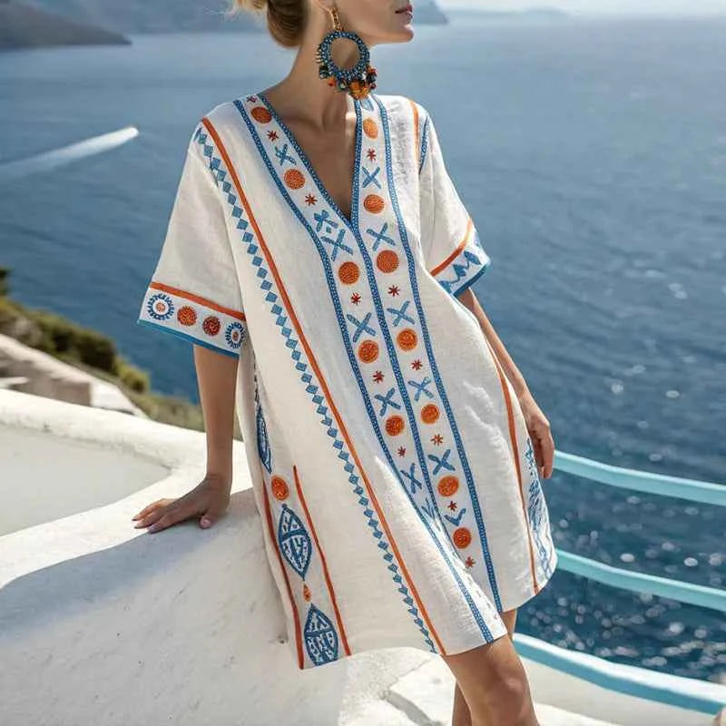 Elin – Mühelose Eleganz: Das ultimative Strandkleid für Sommerpartys und sonnige Tage