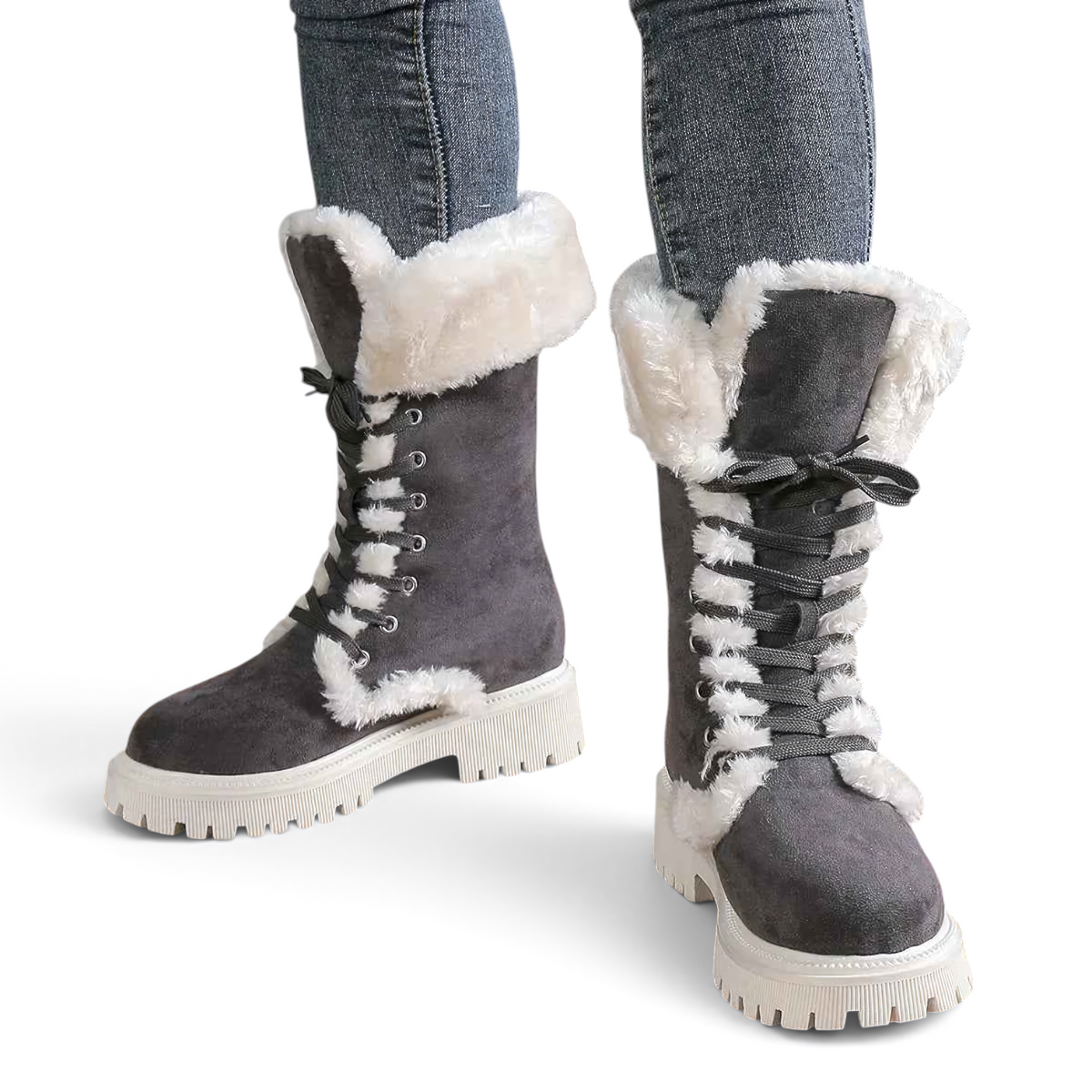 Camille ultra-warm lined fur boots with plush fur