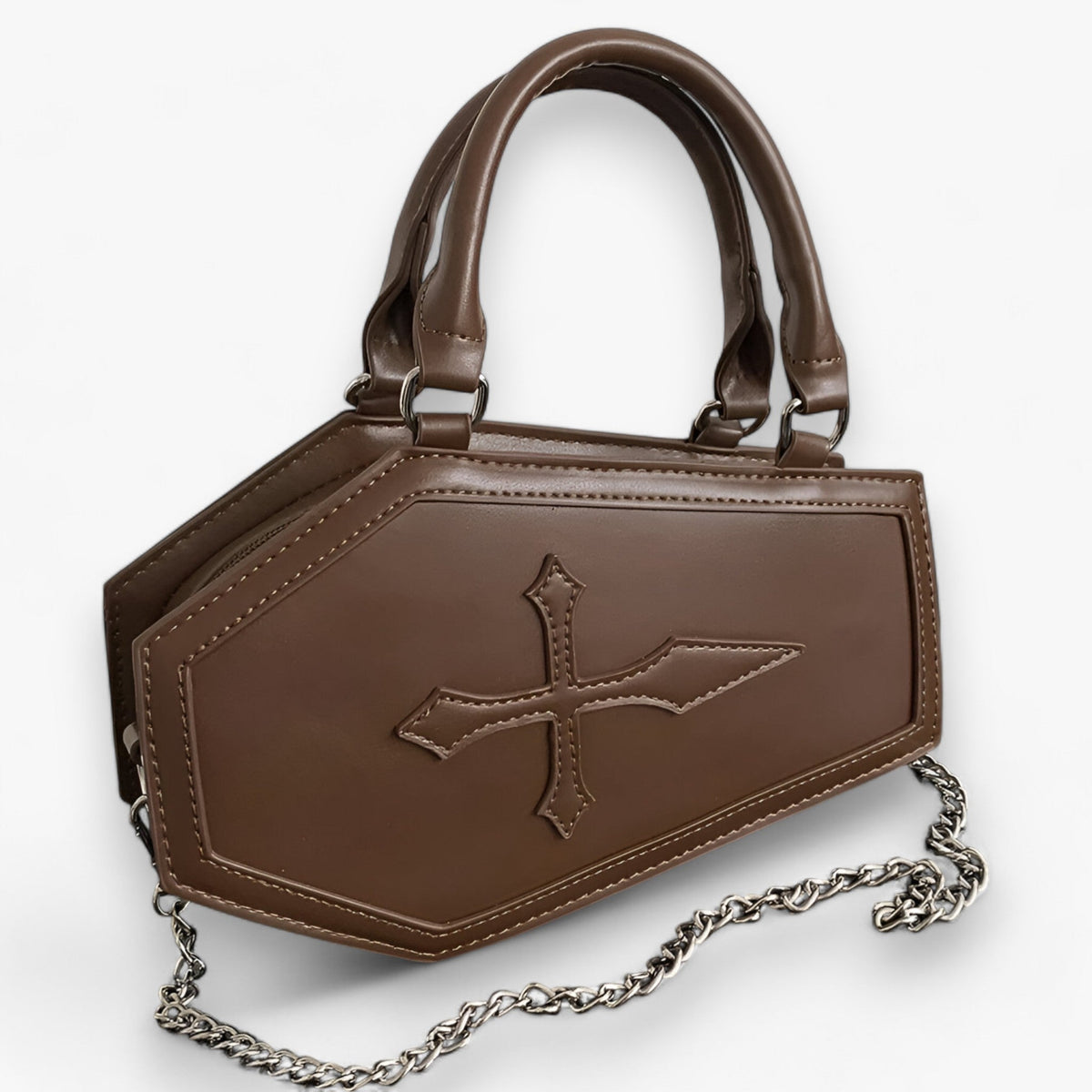 Gothic Sarg-Handtasche mit Kette für Halloween