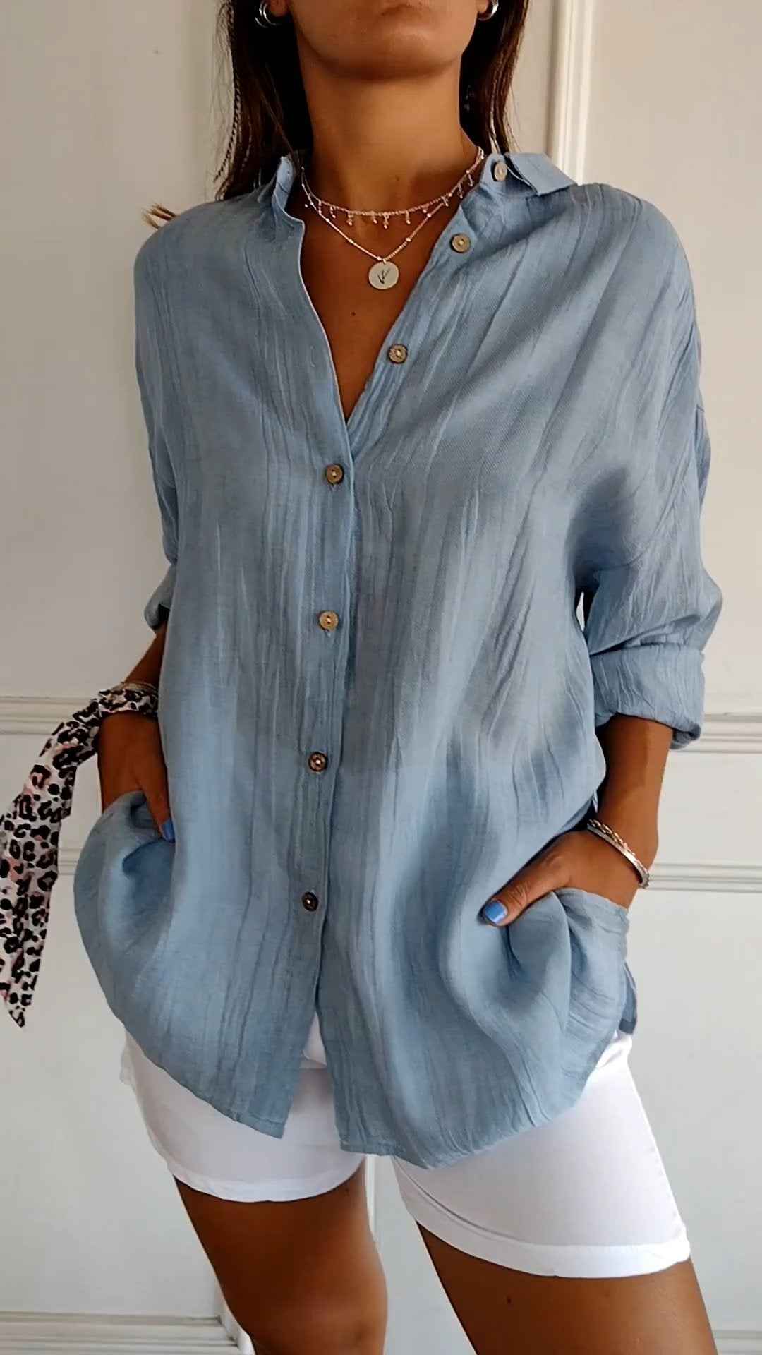 Seriza – Relaxed Button Blouse