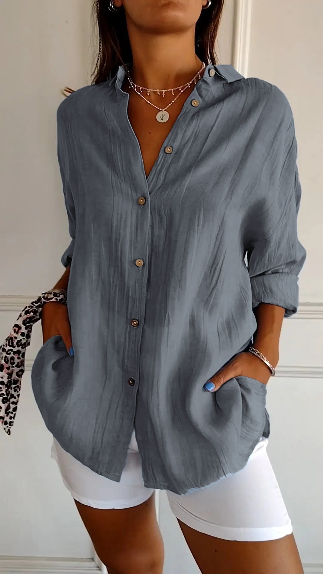 Seriza – Relaxed Button Blouse 11