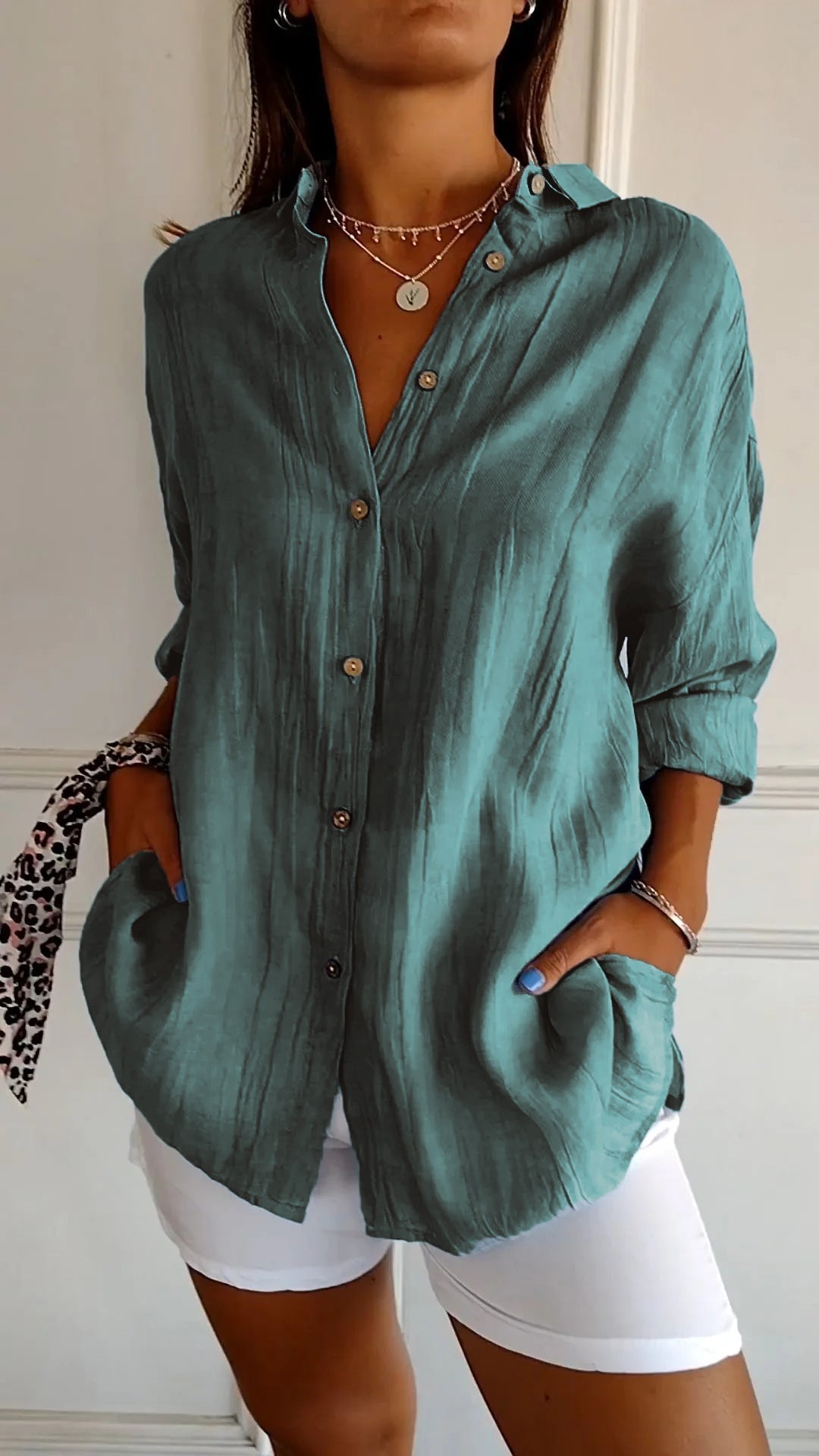 Seriza – Relaxed Button Blouse 2