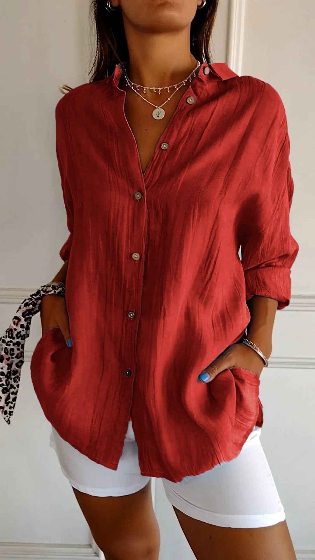 Seriza – Relaxed Button Blouse