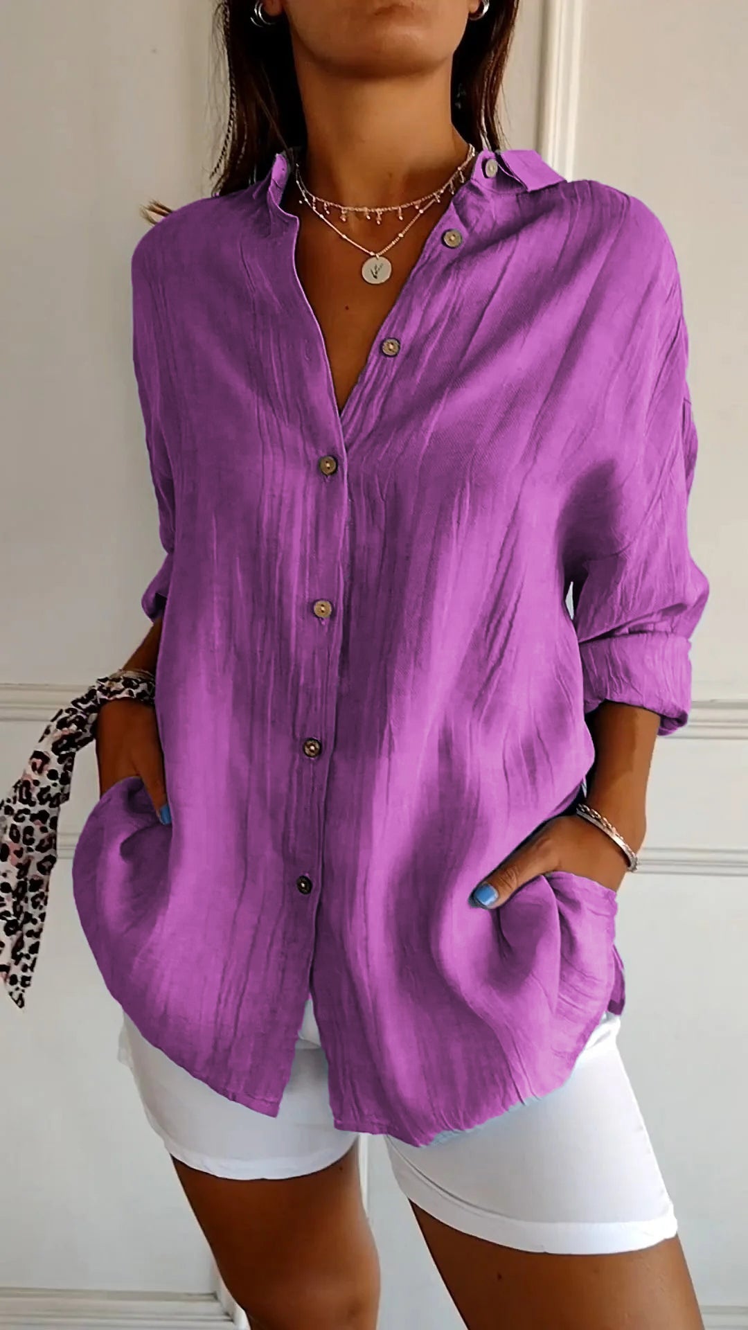 Seriza – Relaxed Button Blouse 8