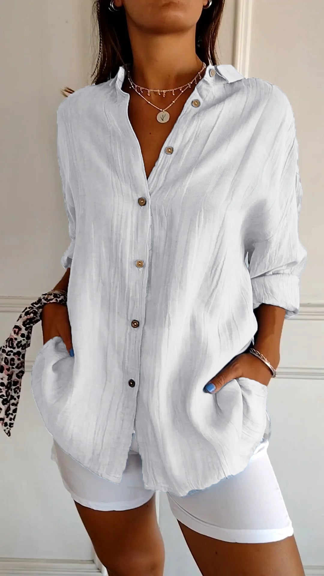 Seriza – Relaxed Button Blouse 9