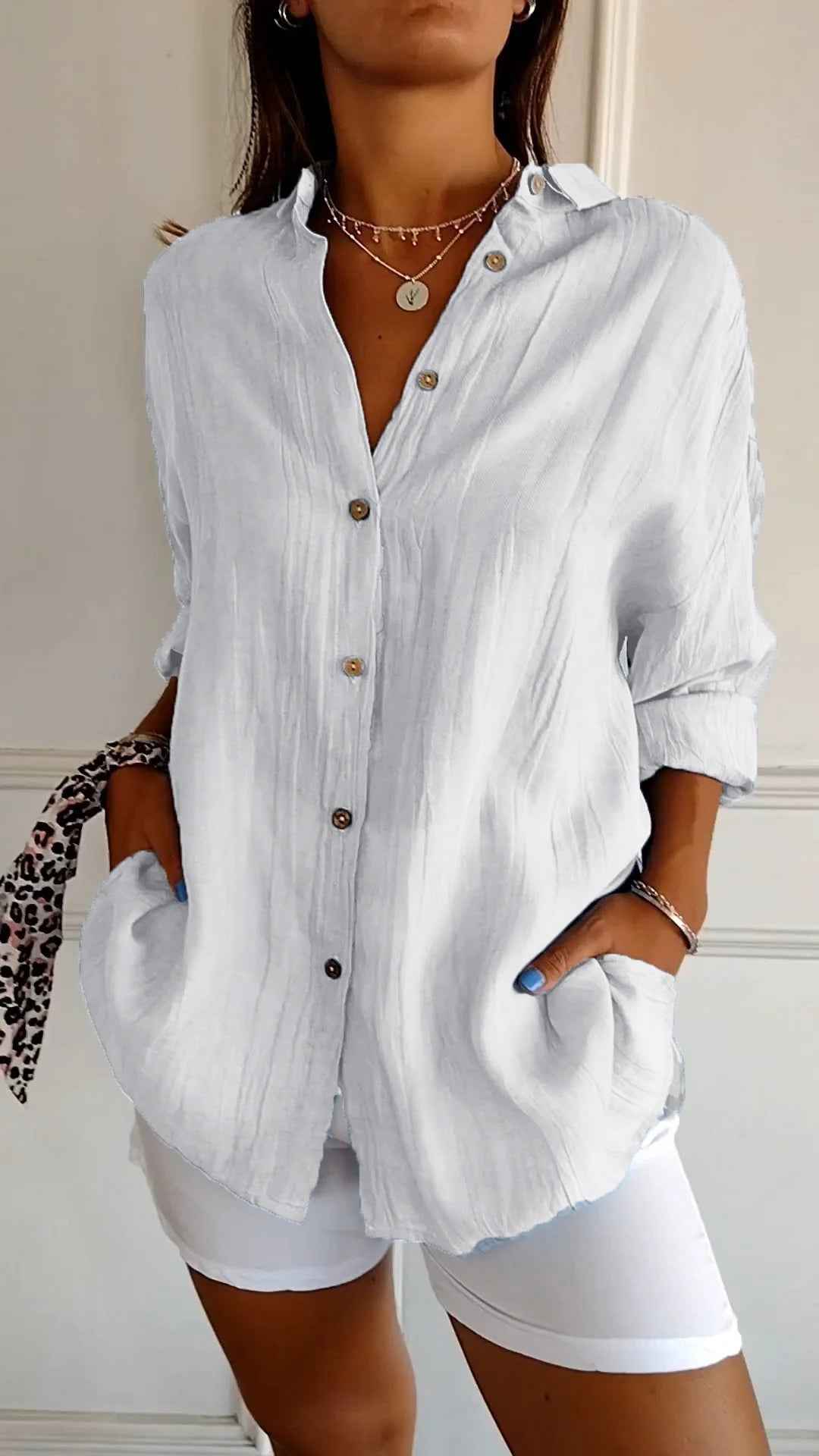 Seriza – Relaxed Button Blouse