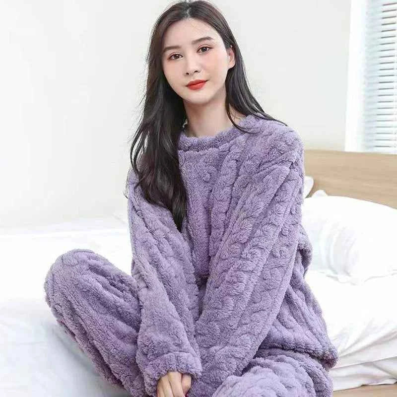 Abigail Damen Ultra Kuscheliges Winter Lounge Set für Ultimativen Komfort