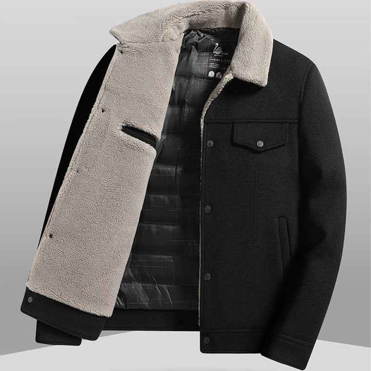 Elegante und warme Rhode Wolljacke