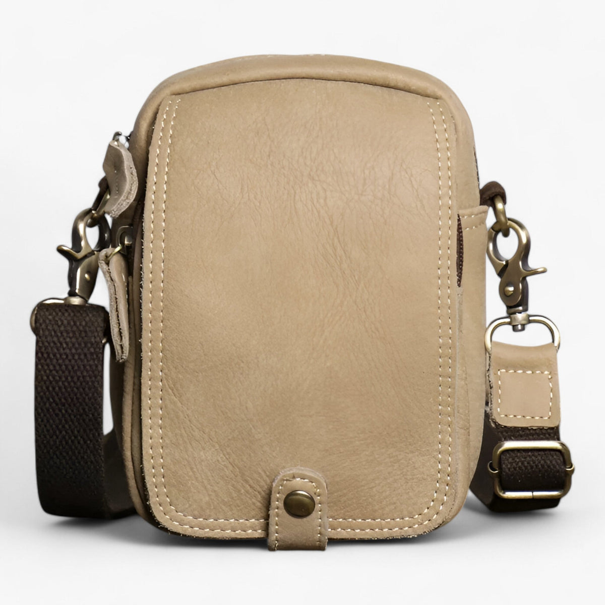 Leichte Retro Ochsenleder Pendlertasche