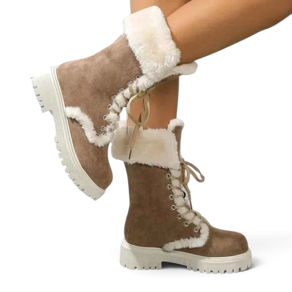 Camille ultra-warm lined fur boots with plush fur