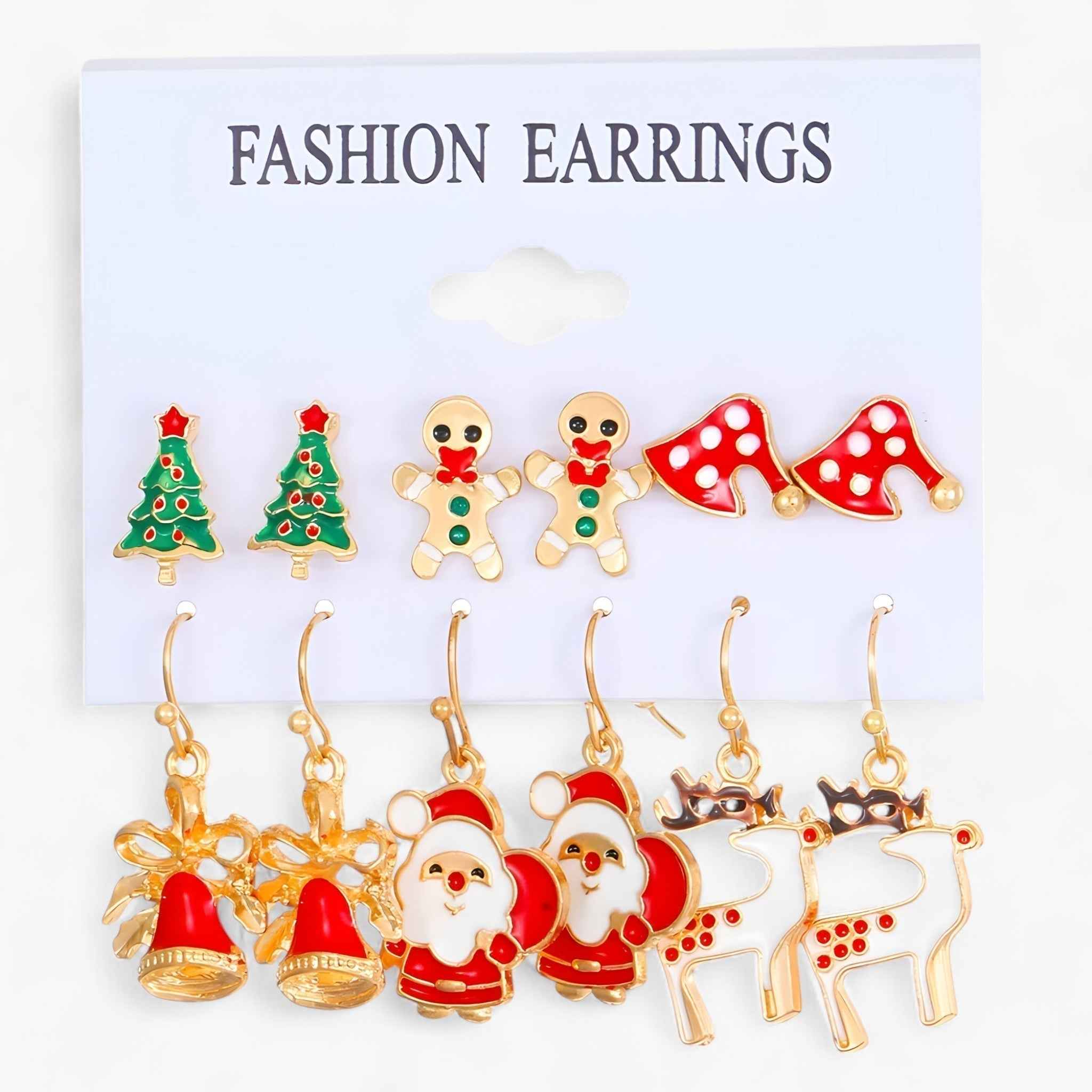 Sparkle | 6 Paar Schmuckohrringe mit funkelnden Zirkonia – Perfekt für festliche Anlässe