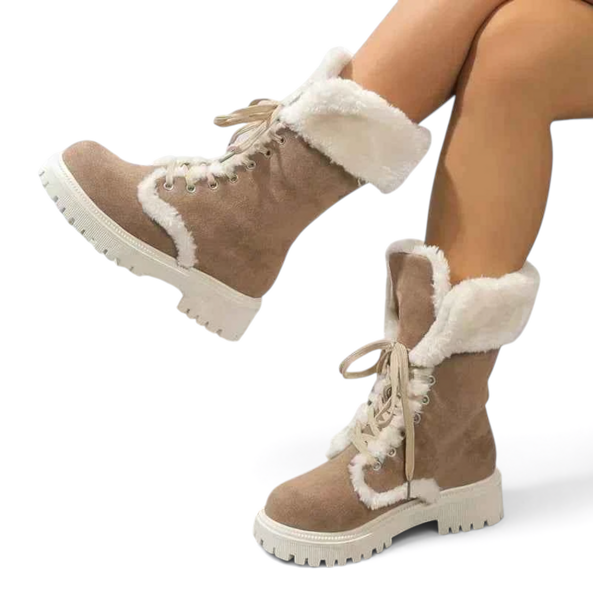 Camille ultra-warm lined fur boots with plush fur