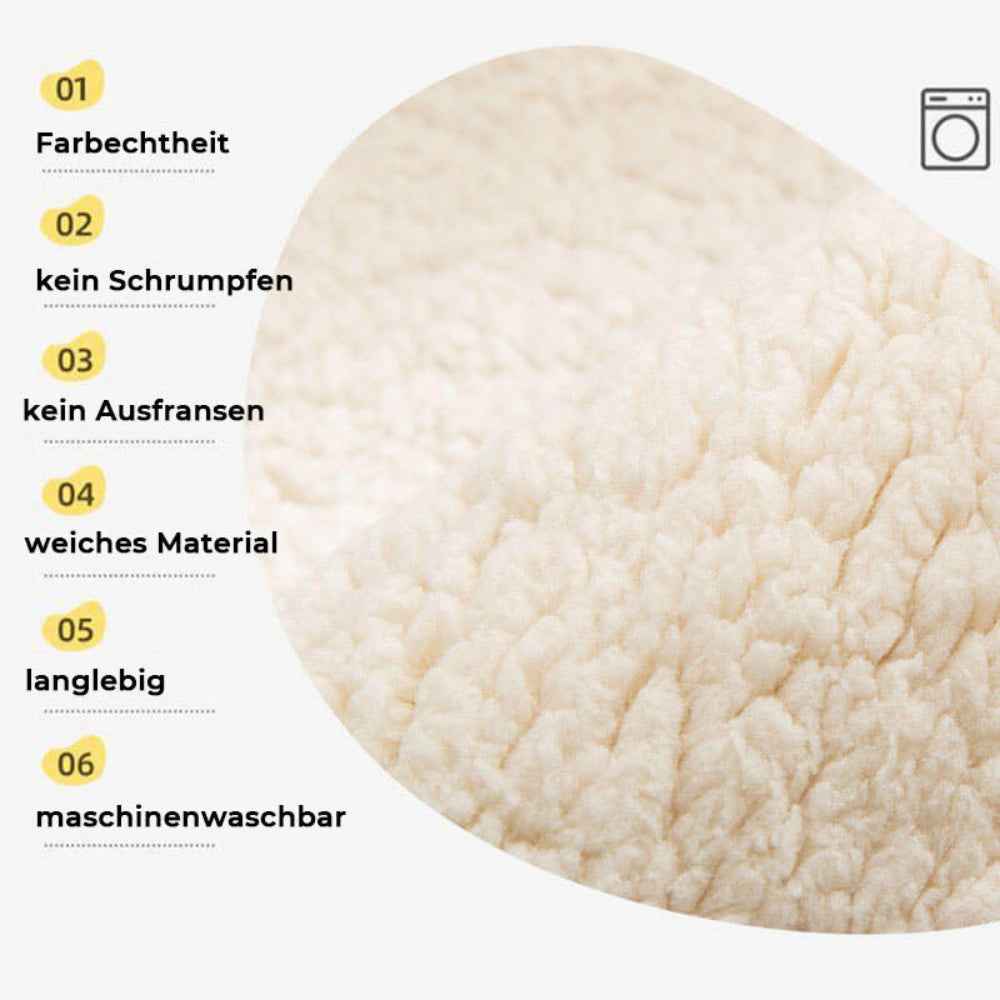 Sherplush - Wasserabweisender & Rutschfester Sherpa-Fleece-Bezug für Sofas