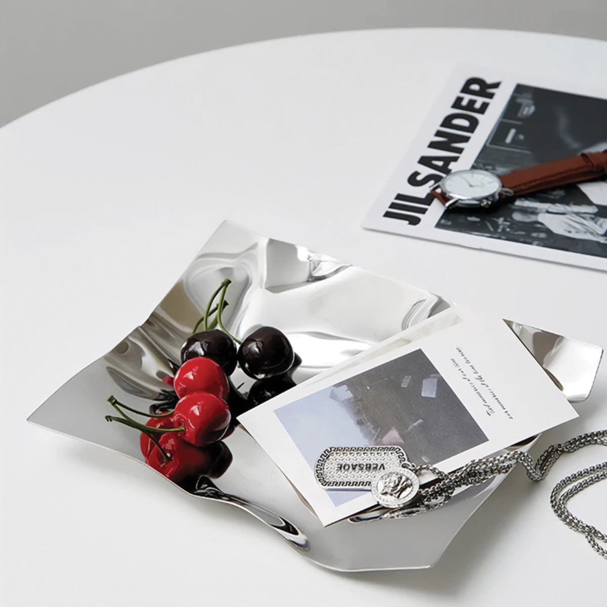 Dekorativer Plateau Silvro – Elegant Accessoire zur Aufwertung Ihres Hauses