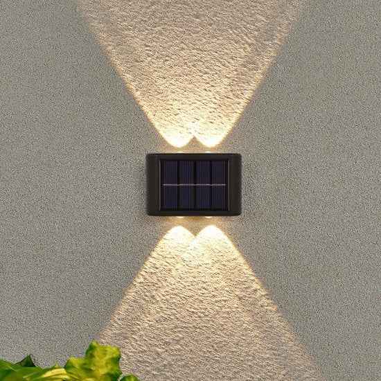 Solarbetriebene LED-Wandleuchte Set