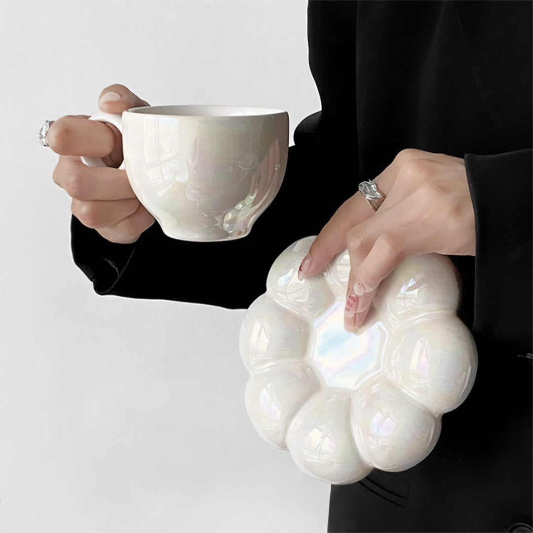 Tasse Sonnenblumenschmuck mit elegantem Blumendesign für Ihren Morgenkaffee